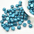 Cabochon 7mm 2-Hole (25 beads) Saturated Metallic Shaded Spruce Czech Glass Beads
