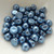 Cabochon 7mm 2-Hole (25 beads) Saturated Metallic Natural Gray Czech Glass Beads