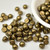 Cabochon 7mm 2-Hole (25 beads) Saturated Metallic Empador Czech Glass Beads