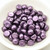 Cabochon 7mm 2-Hole (25 beads) Saturated Metallic Tawny Port CzechMates