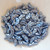 30 Beads - Crescent CzechMates 2-Hole Beads - Saturated Metallic Neutral Gray - Czech Glass