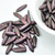 25 Beads - 2-Hole 5x16mm Dagger - Polynesian Plum- Czech Glass