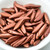 25 Beads - 2-Hole 5x16mm Dagger - Matte Metallic Copper - Czech Glass