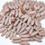 25 Beads - 5x16mm Dagger Matte Rose Opal Feather, Laser - Czech Glass Beads