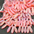 25 Beads - 5x16mm Dagger Transparent Orange Feather, Laser - Czech Glass Beads