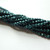100 Beads - Firepolish 3mm Saturated Polychrome - Aqua Teal - Czech Glass