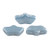 15 Beads - Delos® par Puca® Paris - Opaque Blue Ceramic Look - Czech Glass