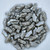 15 Beads - Delos® par Puca® Paris - Opaque Dark Grey Luster - Czech Glass