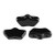 15 Beads - Delos® par Puca® Paris - Jet - Czech Glass