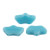 15 Beads - Delos® par Puca® Paris - Opaque Aqua - Czech Glass