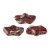 15 Beads - Delos® par Puca® Paris - Opaque Coral Red New Picasso - Czech Glass