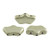 15 Beads - Delos® par Puca® Paris - Matte Metallic Beige Light Green - Czech Glass