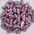 15 Beads - Delos® par Puca® Paris - Opaque Mix Amethyst Gold Ceramic Look - Czech Glass