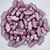 15 Beads - Delos® par Puca® Paris - Metallic Matte Dark Plum - Czech Glass
