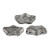 15 Beads - Delos® par Puca® Paris - Jet Old Silver - Czech Glass
