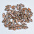 15 Beads - Delos® par Puca® Paris - Opaque Dark Grey Tweedy - Czech Glass
