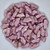 15 Beads - Delos® par Puca® Paris - Opaque Mix Violet Gold Ceramic Look - Czech Glass
