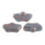 15 Beads - Delos® par Puca® Paris - Opauqe Aqua Bronze - Czech Glass