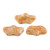 15 Beads - Delos® par Puca® Paris - Opaque Beige Tweedy - Czech Glass