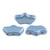 15 Beads - Delos® par Puca® Paris - Metallic Matte Light Blue- Czech Glass