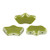 15 Beads - Delos® par Puca® Paris - Opaque Green Luster - Czech Glass