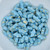 15 Beads - Delos® par Puca® Paris - Opaque Aqua Splash - Czech Glass
