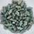 15 Beads - Delos® par Puca® Paris - Opauqe Green Turquoise Bronze - Czech Glass