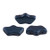 15 Beads - Delos® par Puca® Paris - Metallic Matte Dark Blue - Czech Glass