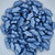 15 Beads - Delos® par Puca® Paris - Metallic Matte Blue - Czech Glass