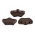 15 Beads - Delos® par Puca® Paris - Dark Bronze Matte - Czech Glass