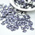 40 Beads - Gemduo 8x5mm Two Hole Beads Backlit Tanzanite Czech Glass Bead