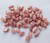 40 Beads - Gemduo Two Hole Beads Alabaster Red Terracotta Luster - Czech Glass Bead