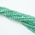 50 Beads - 4mm Fire Polished Round Luster Iris Emerald, Czech Glass