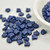 Ginko (35 Beads) - Stardance Midnight Blue - 7.5mm x 7.5mm 2-hole Czech Glass by Matubo