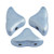 20 Beads - Helios® par Puca® Paris - Metallic Matte Light Blue - Czech Glass