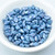 40 Beads - Gemduo 8x5mm Two Hole Beads Blue Turquoise Nebula Czech Glass Bead