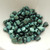 Ginko (35 Beads) Polychrome Mint Chocolate 7.5mm x 7.5mm 2-hole Czech Glass by Matubo