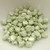 Ginko (35 Beads) Chalk Green Luster 7.5mm x 7.5mm 2-hole Czech Glass by Matubo