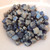 Ginko (35 Beads) - Matte Cobalt Rembrandt - 7.5mm x 7.5mm 2-hole Czech Glass by Matubo