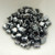 Ginko (35 Beads) Jet Gunmetal 7.5mm x 7.5mm 2-hole Czech Glass by Matubo