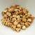 Ginko (35 Beads) Chalk Dark Travertin 7.5mm x 7.5mm 2-hole Czech Glass by Matubo