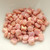 Ginko (35 Beads) Chalk Red Terracotta 7.5mm x 7.5mm 2-hole Czech Glass by Matubo