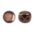 Kalos® par Puca® (50 beads) 2-Hole 4x3mm Drum Shape - Dark Bronze - Czech Glass