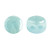 Kalos® par Puca® (50 beads) 2-Hole 4x3mm Drum Shape - Frost Azurin Luster - Czech Glass