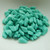 Kite (40 Beads) Opaque Turquoise Green 2-Hole Czech Glass 9x5mm