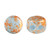 Kalos® par Puca® (50 beads) 2-Hole 4x3mm Drum Shape - Frost Azurin Tweedy - Czech Glass