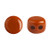Kalos® par Puca® (50 beads) 2-Hole 4x3mm Drum Shape - Frost Caramel - Czech Glass