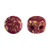 Kalos® par Puca® (50 beads) 2-Hole 4x3mm Drum Shape - Frost Grenade Splash - Czech Glass