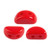 KOS® PAR PUCA® (50 Beads) - Opaque Coral Red - 6x3mm 2-hole