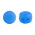 Kalos® par Puca® (50 beads) 2-Hole 4x3mm Drum Shape - Frost Blue Lagoon Matte - Czech Glass